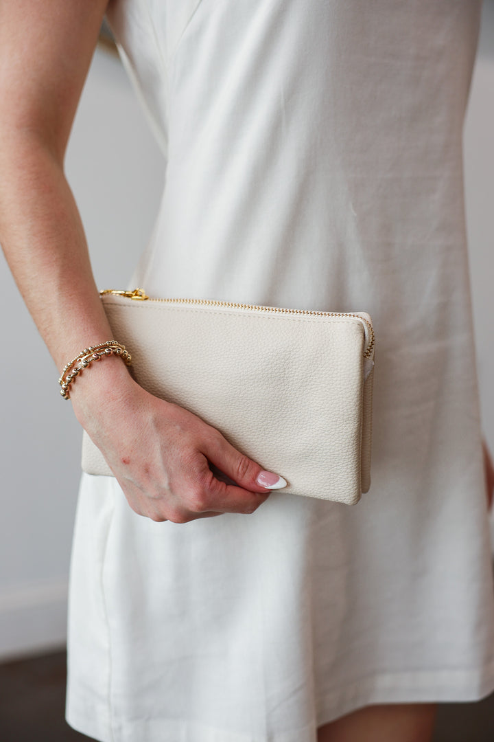 Small Crossbody/Wristlet - Ivory