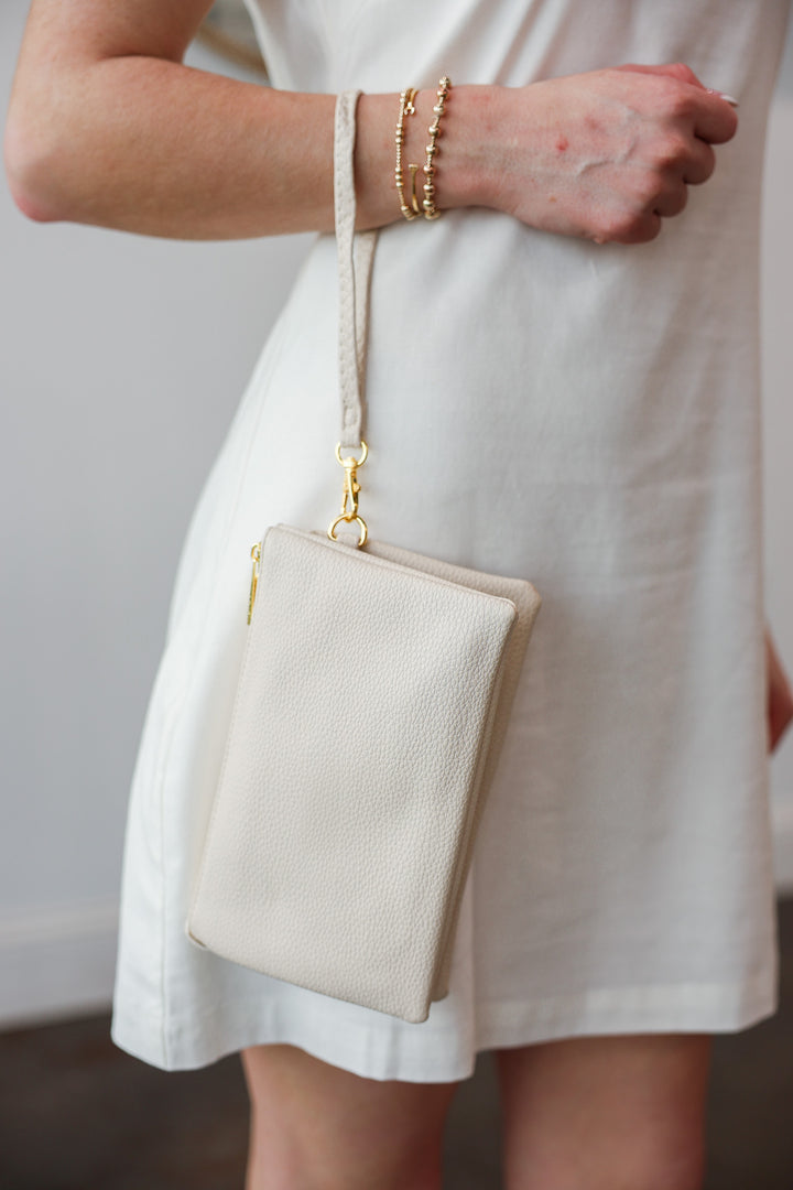 Small Crossbody/Wristlet - Ivory