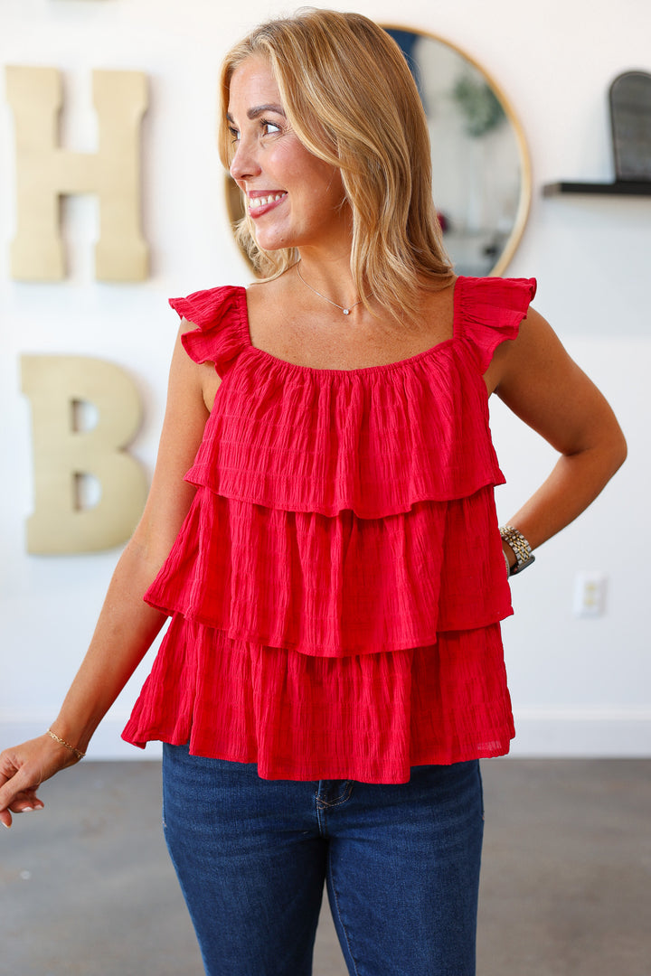 Tiered Top - Red