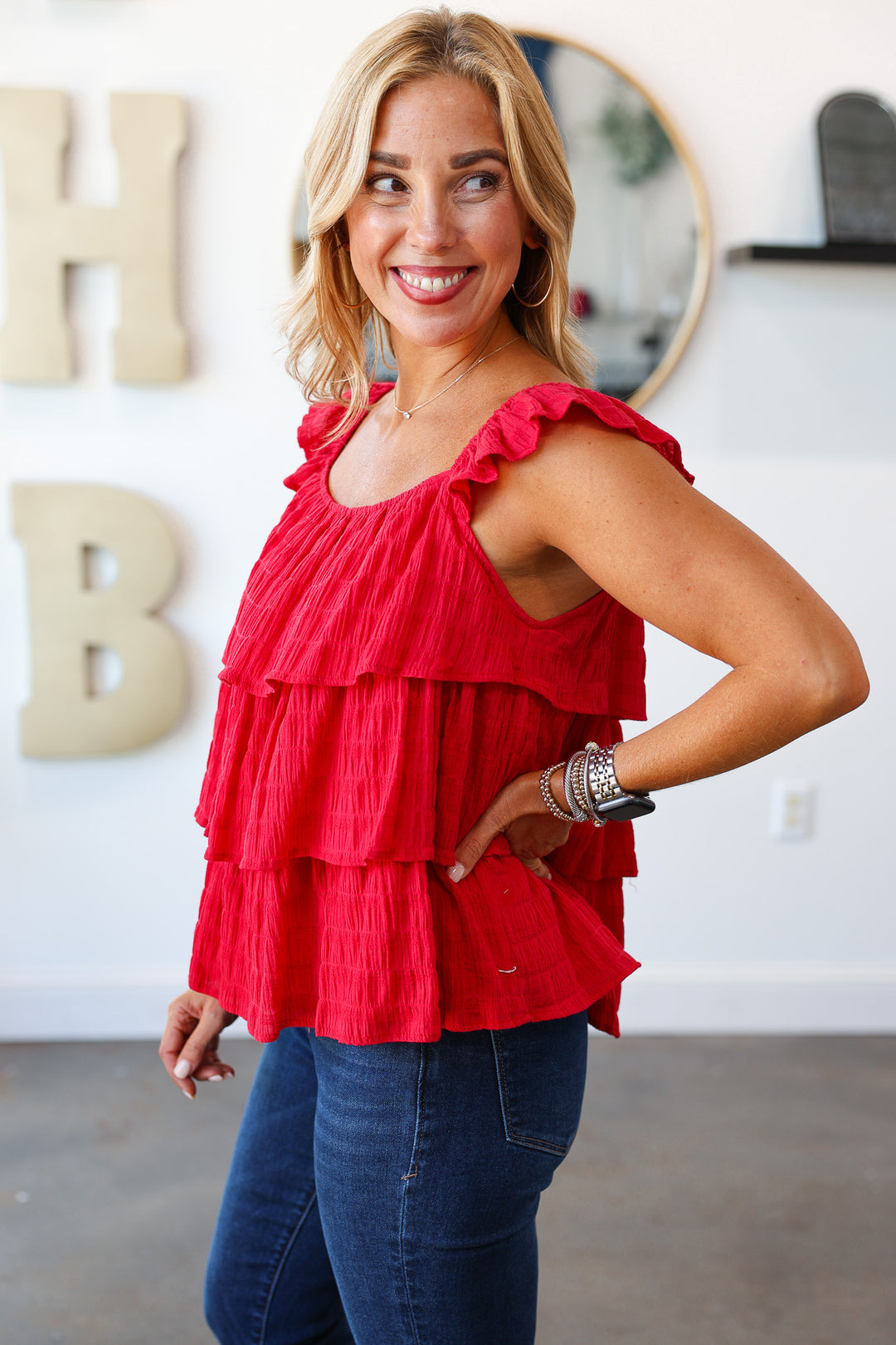 Tiered Top - Red