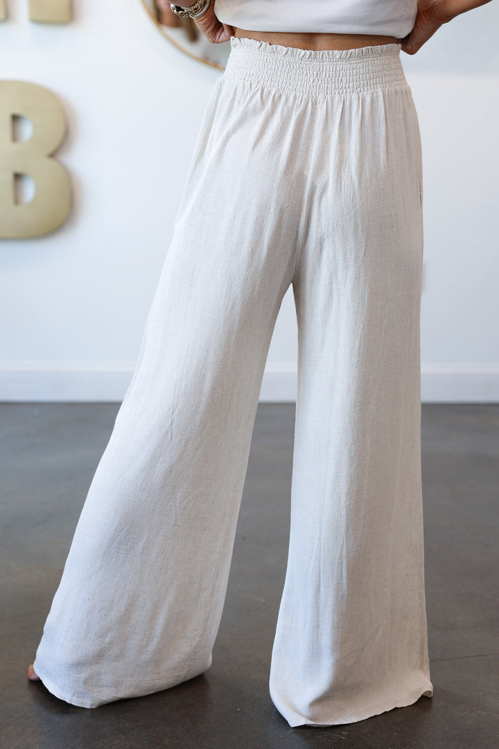 Wide Leg Linen Pants