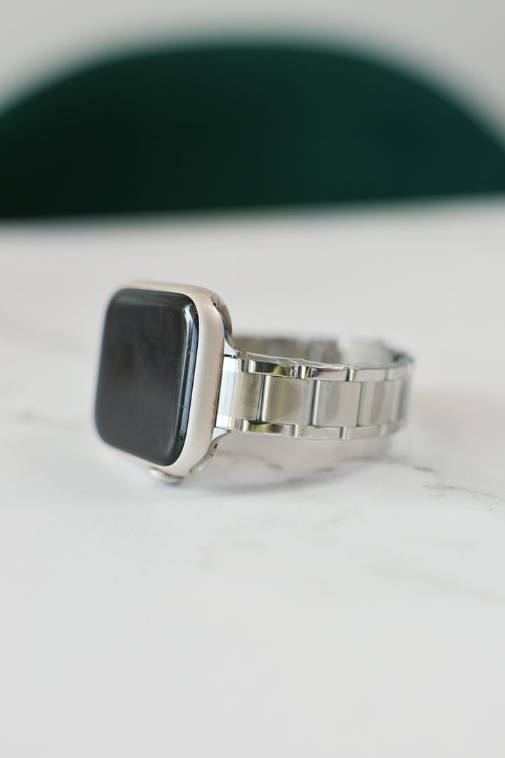 Slim Glazé Apple Watch Strap - Silver
