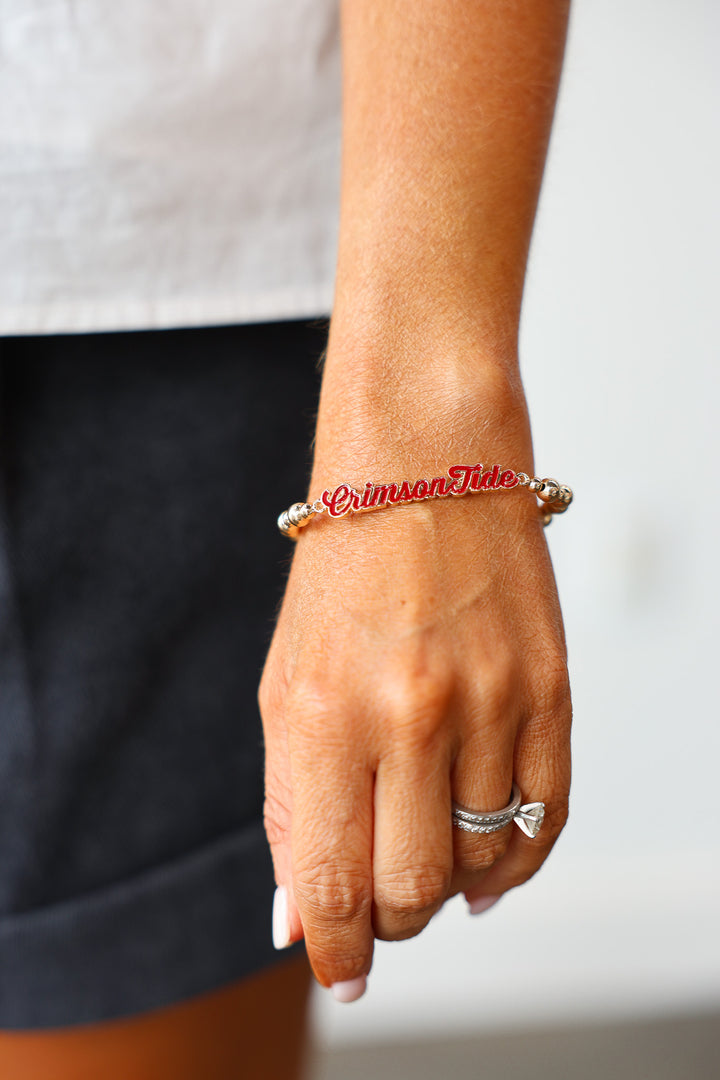 Alabama Crimson Tide Enamel Bracelet