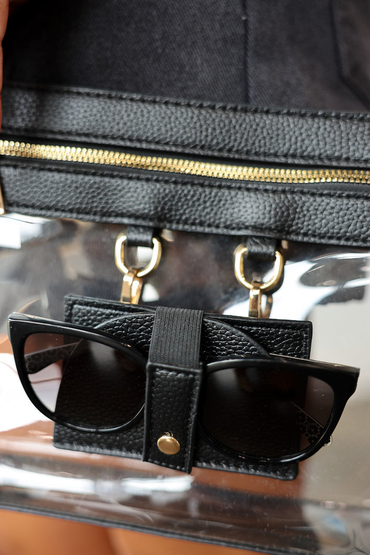 Clear Crossbody with Sunglasses Holder