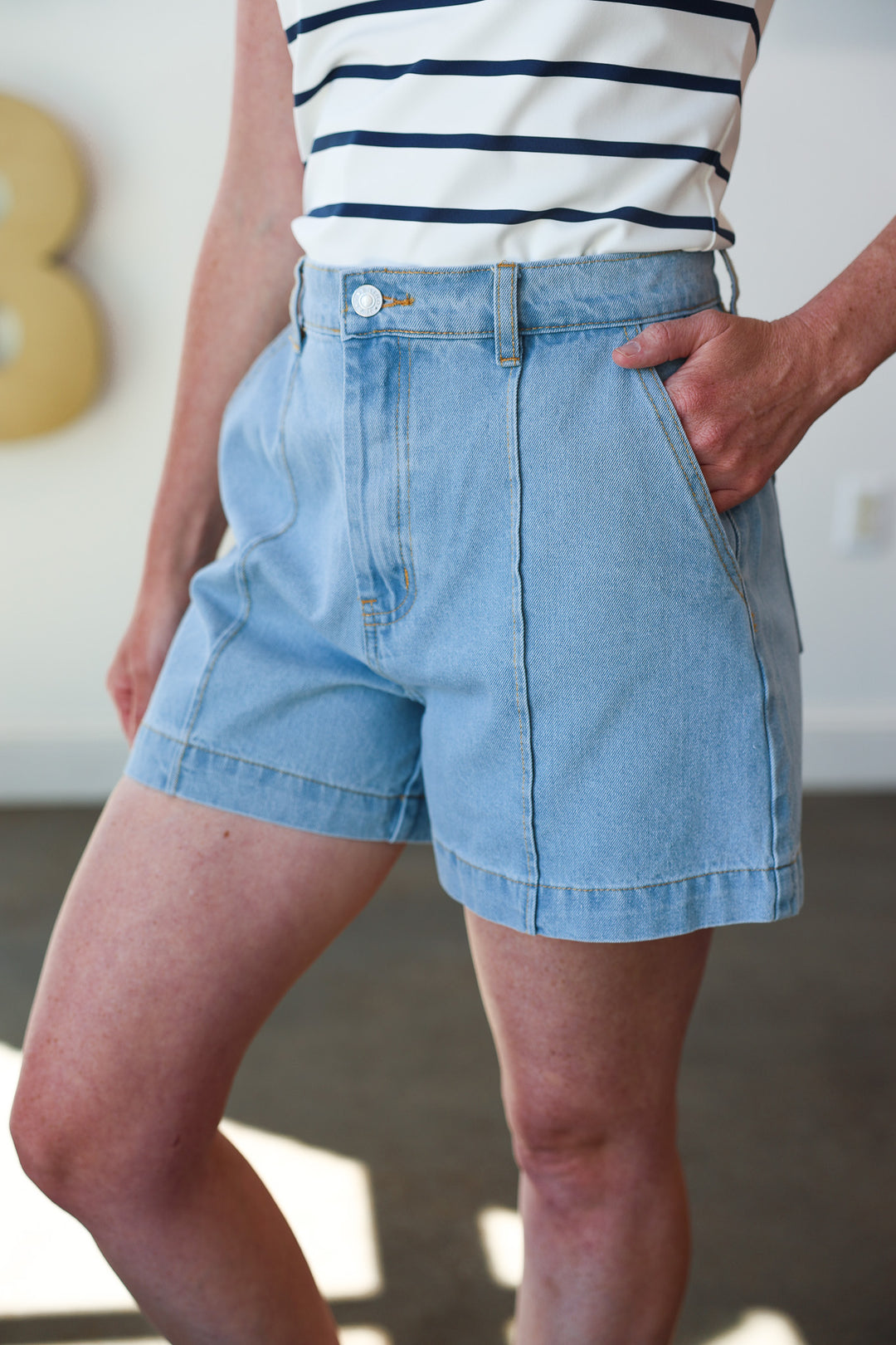 Denim Shorts - Blue
