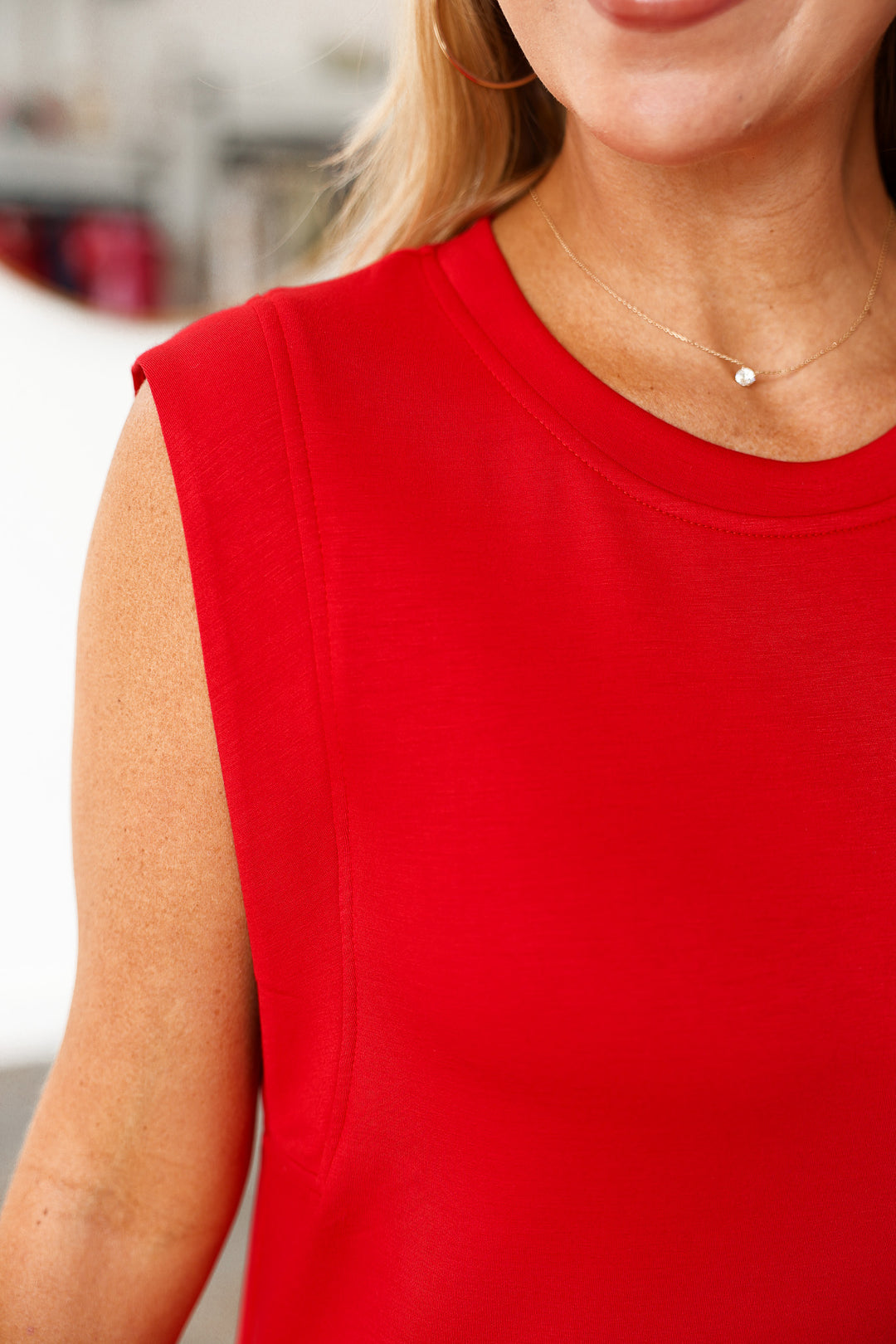 Shift Maxi Dress - Red