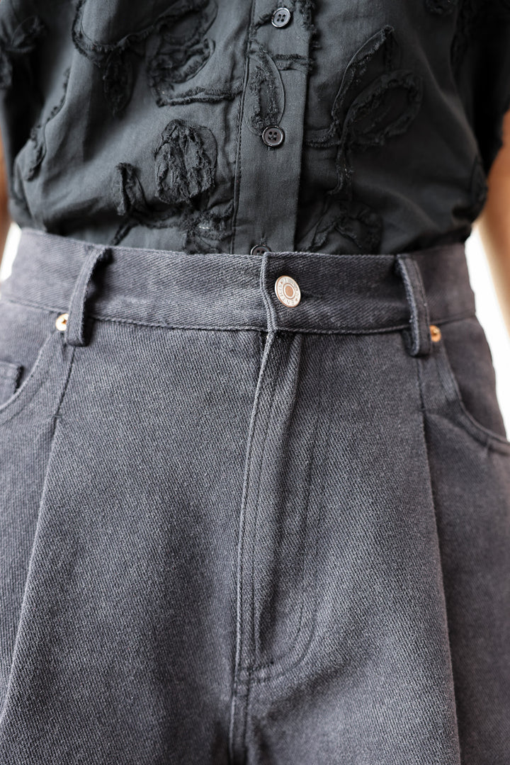 Denim Shorts - Black