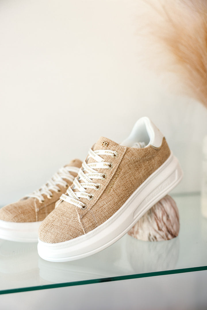 Kiki Sneaker - Beige Canvas