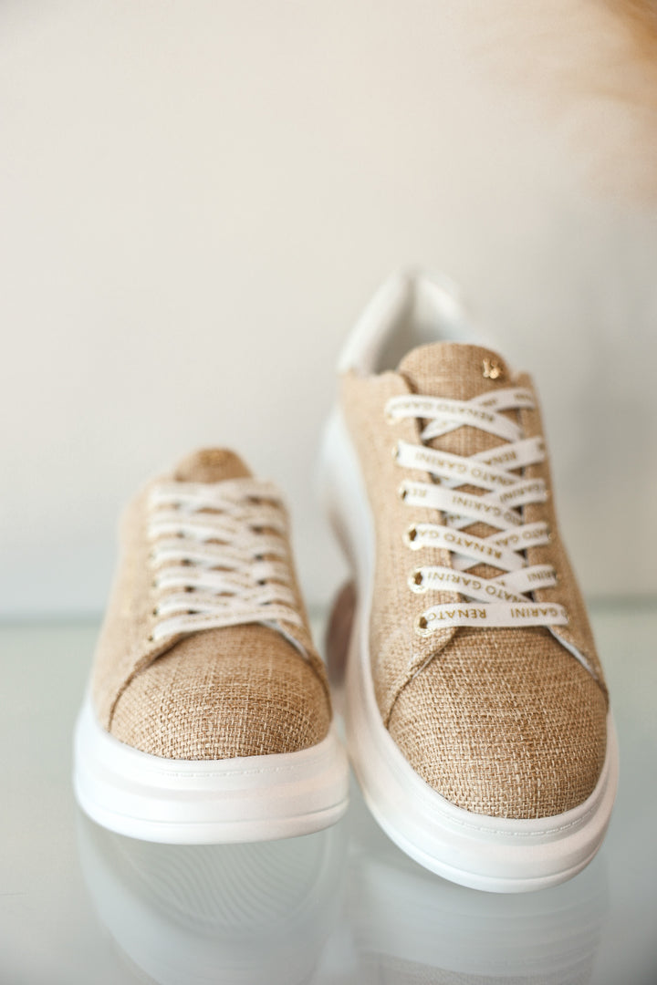 Kiki Sneaker - Beige Canvas