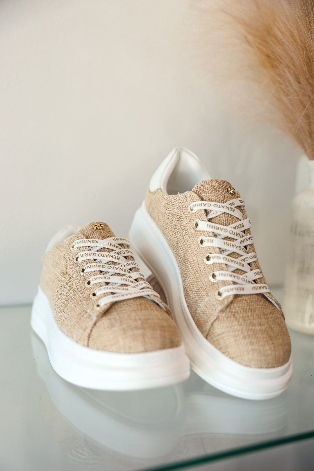 Kiki Sneaker - Beige Canvas