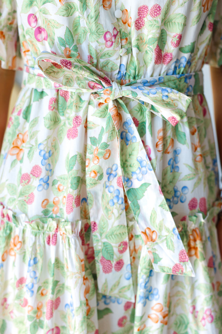 Button Front Floral Dress