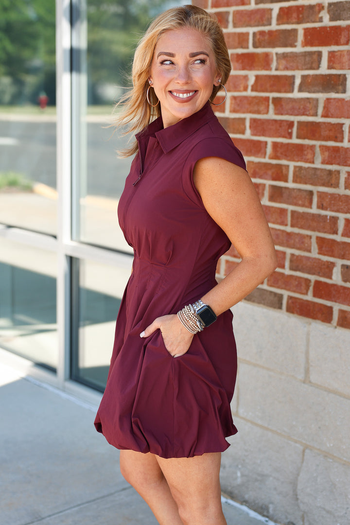 Steve Madden Dyanne Dress - Wine