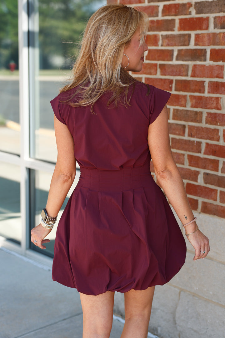 Steve Madden Dyanne Dress - Wine