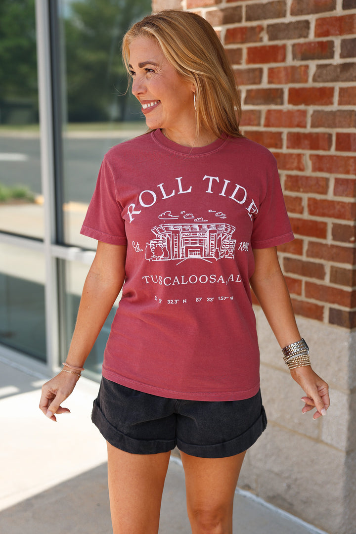 Bama Stadium Coordinates Tee
