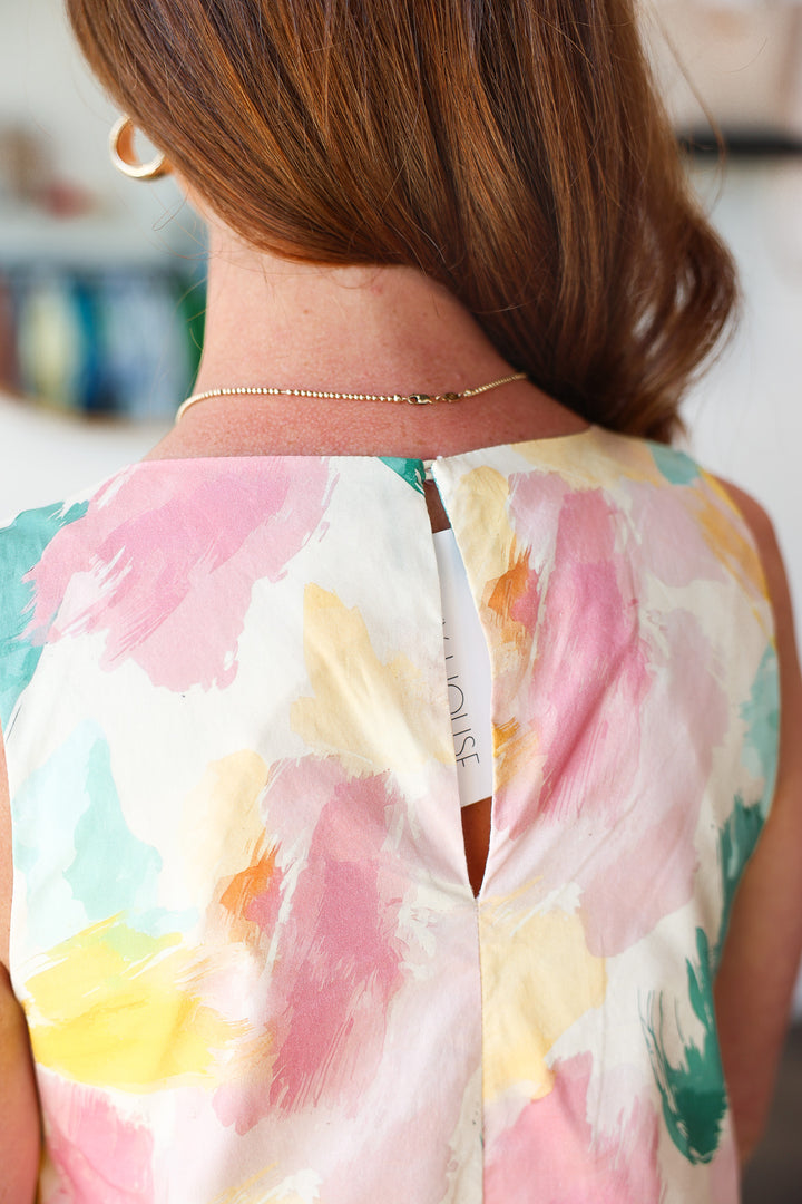 Watercolor Midi Dress