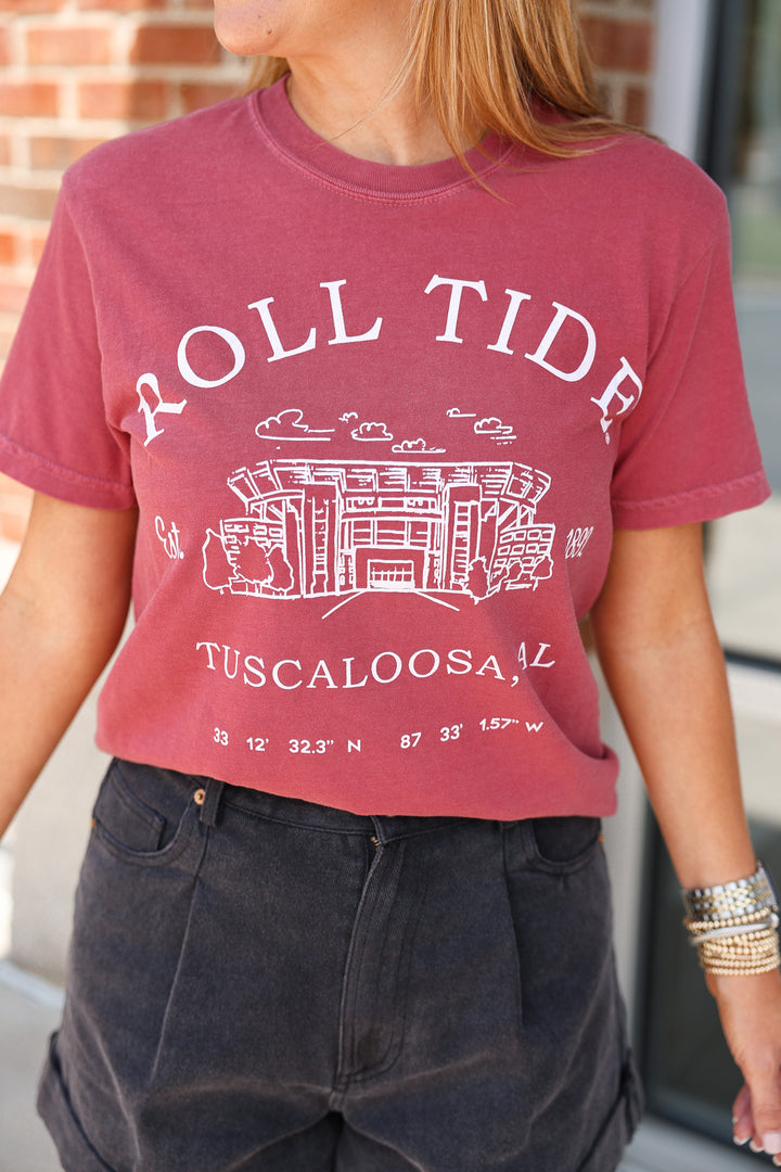 Bama Stadium Coordinates Tee