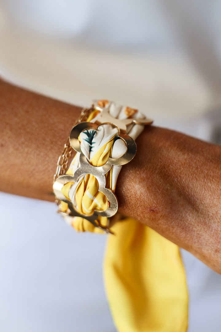 Scarf Bracelet - Yellow