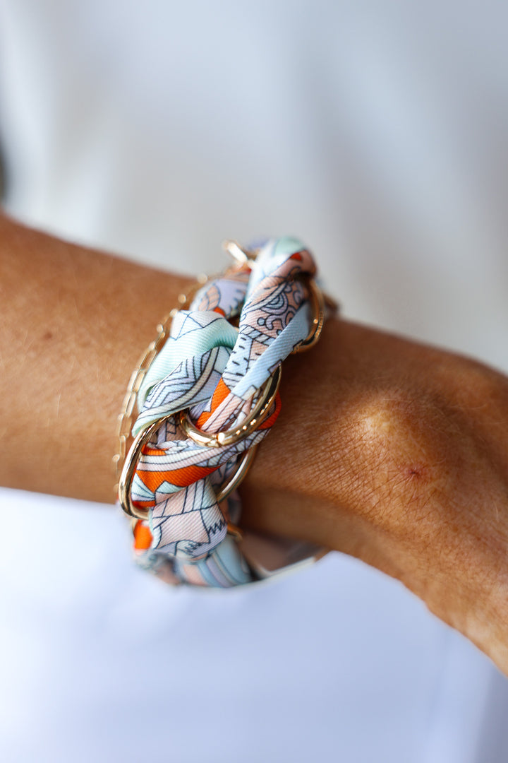 Link Chain Scarf Bracelet - Mint