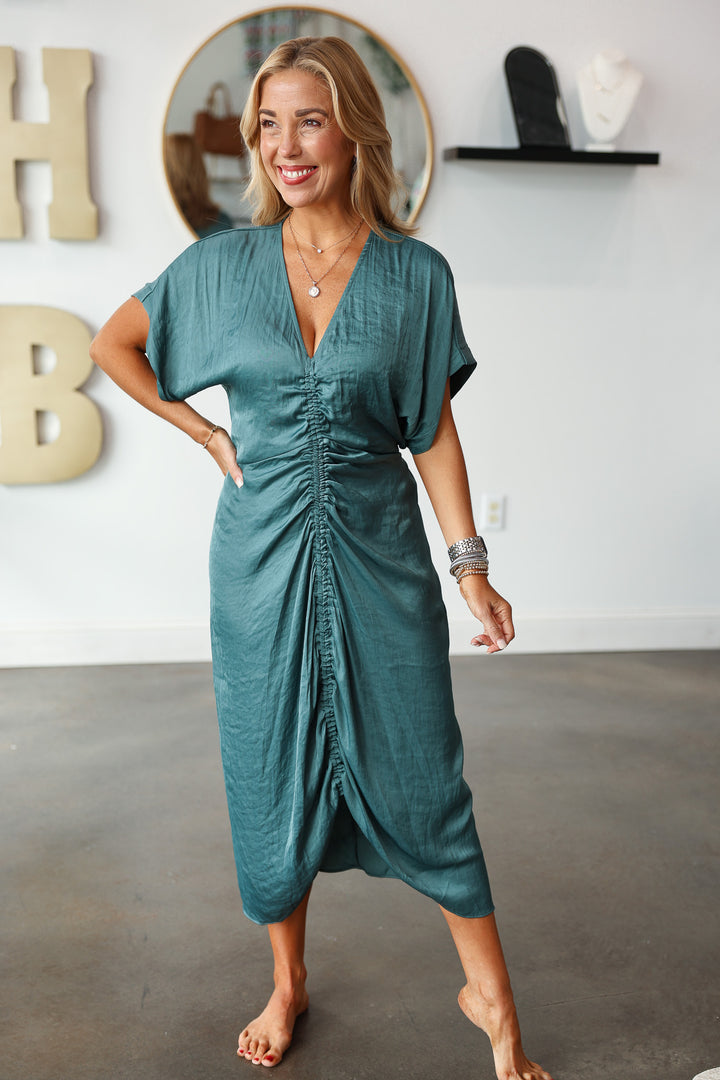 Steve Madden Aimee Dress - Dusty Teal