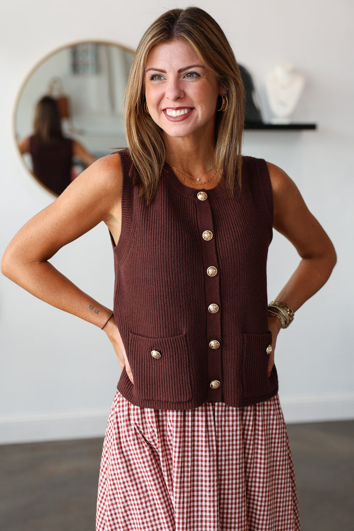 Steve Madden Aliyah Top - Chocolate