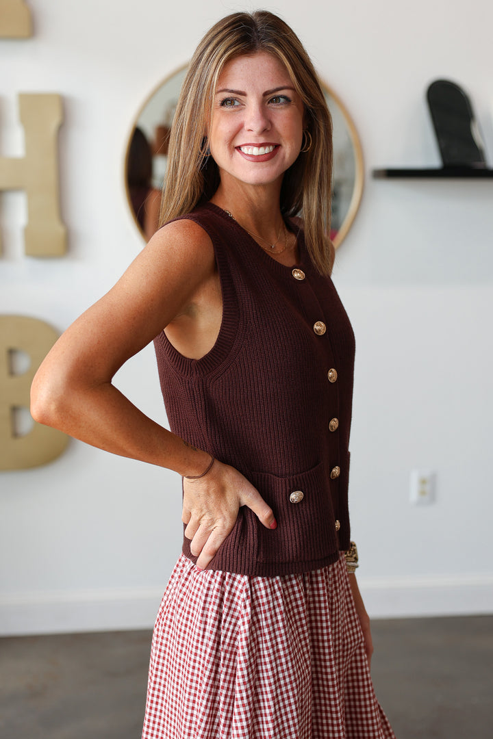 Steve Madden Aliyah Top - Chocolate