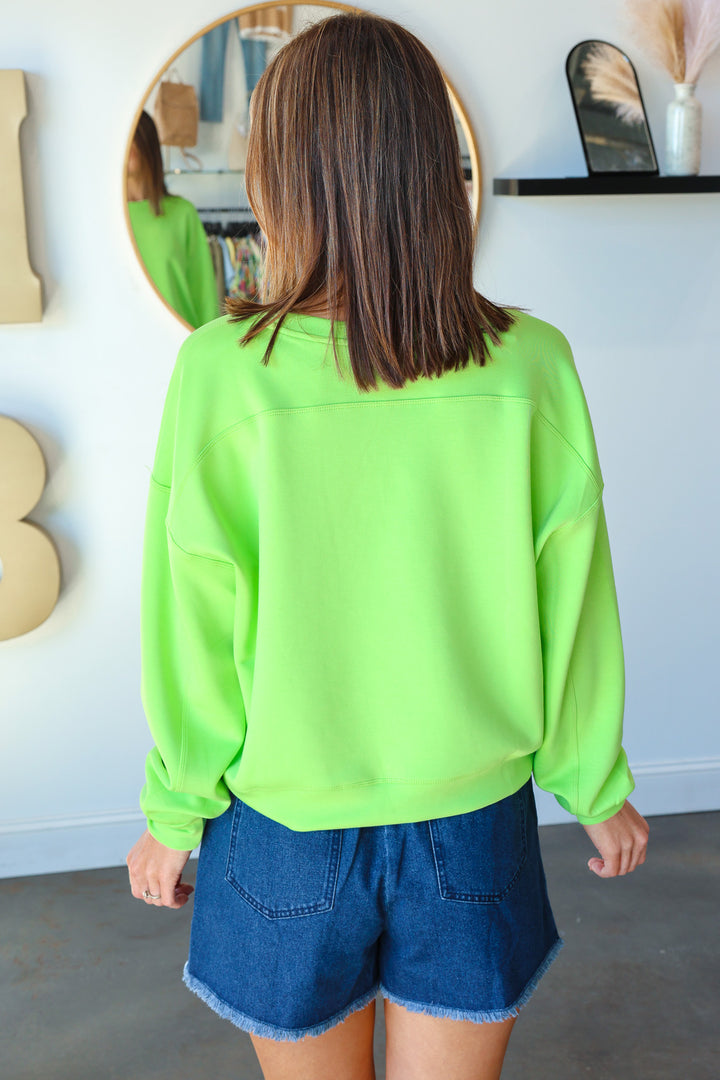 Scuba Sweatshirt - Lime