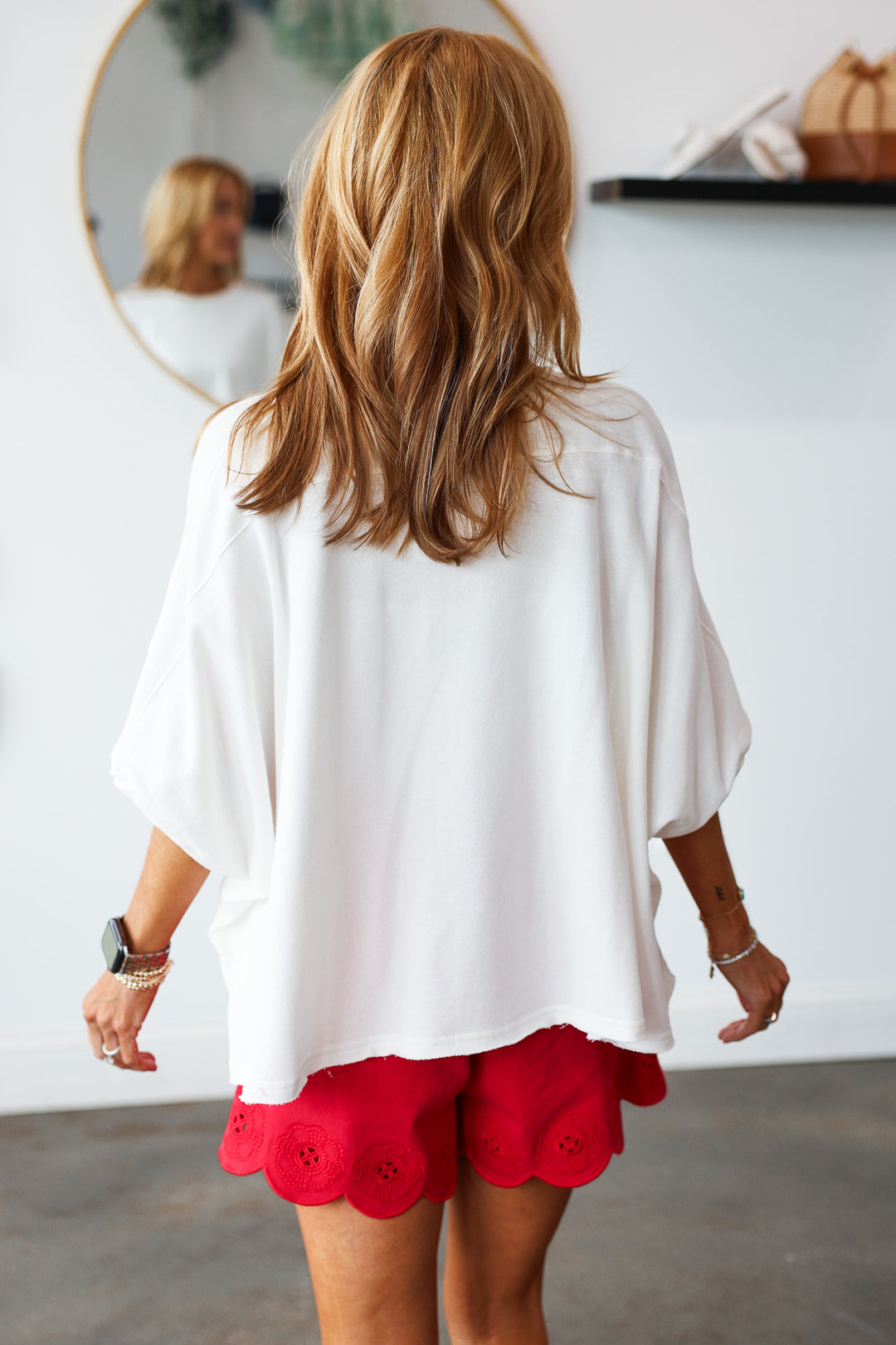 Relaxed Knit Top - Off White