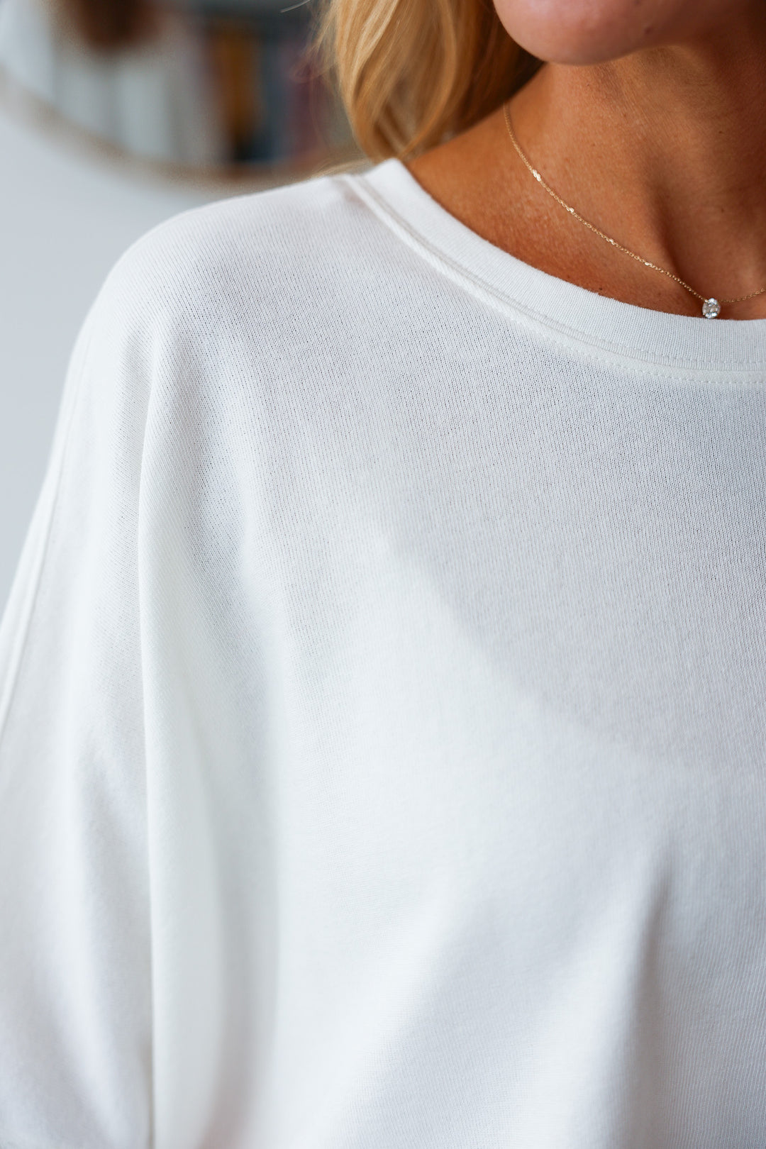 Relaxed Knit Top - Off White