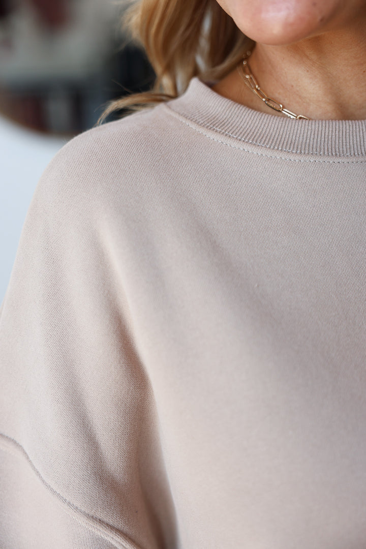 Oversized Sweatshirt - Mocha