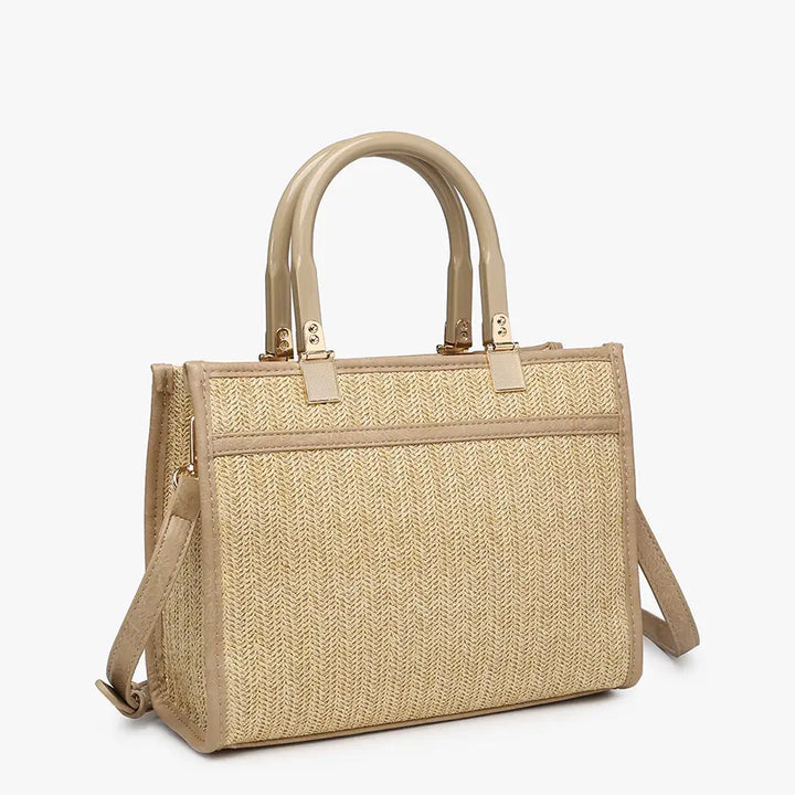 Rattan Satchel - Tan