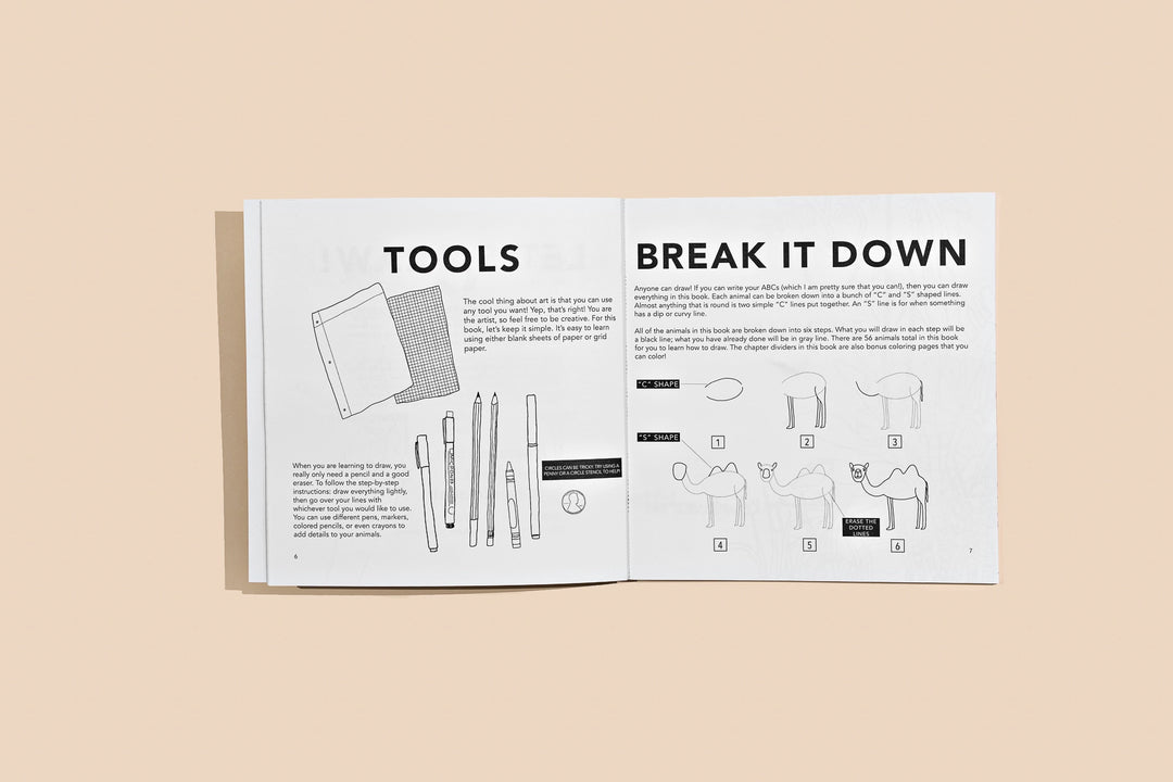 All the Animals: A How To Draw Art Book For Kids