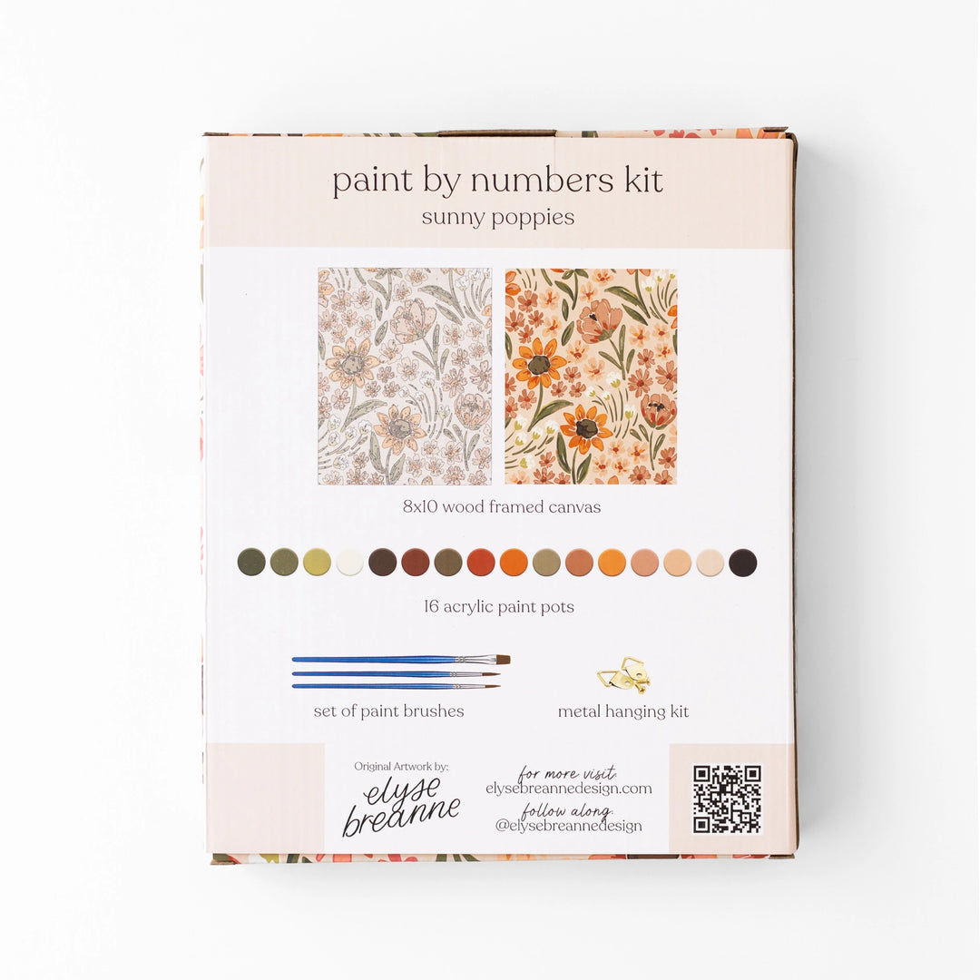 Paint By Number Kit - Sunny Poppies