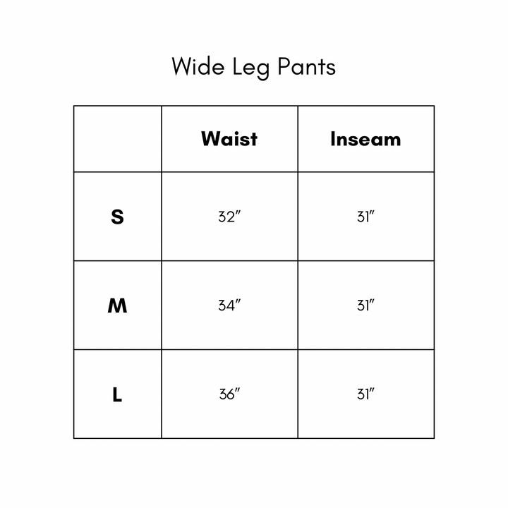 Wide Leg Pants - Ecru