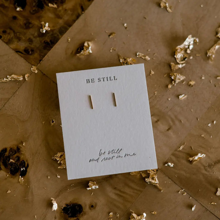 Be Still Earring Studs