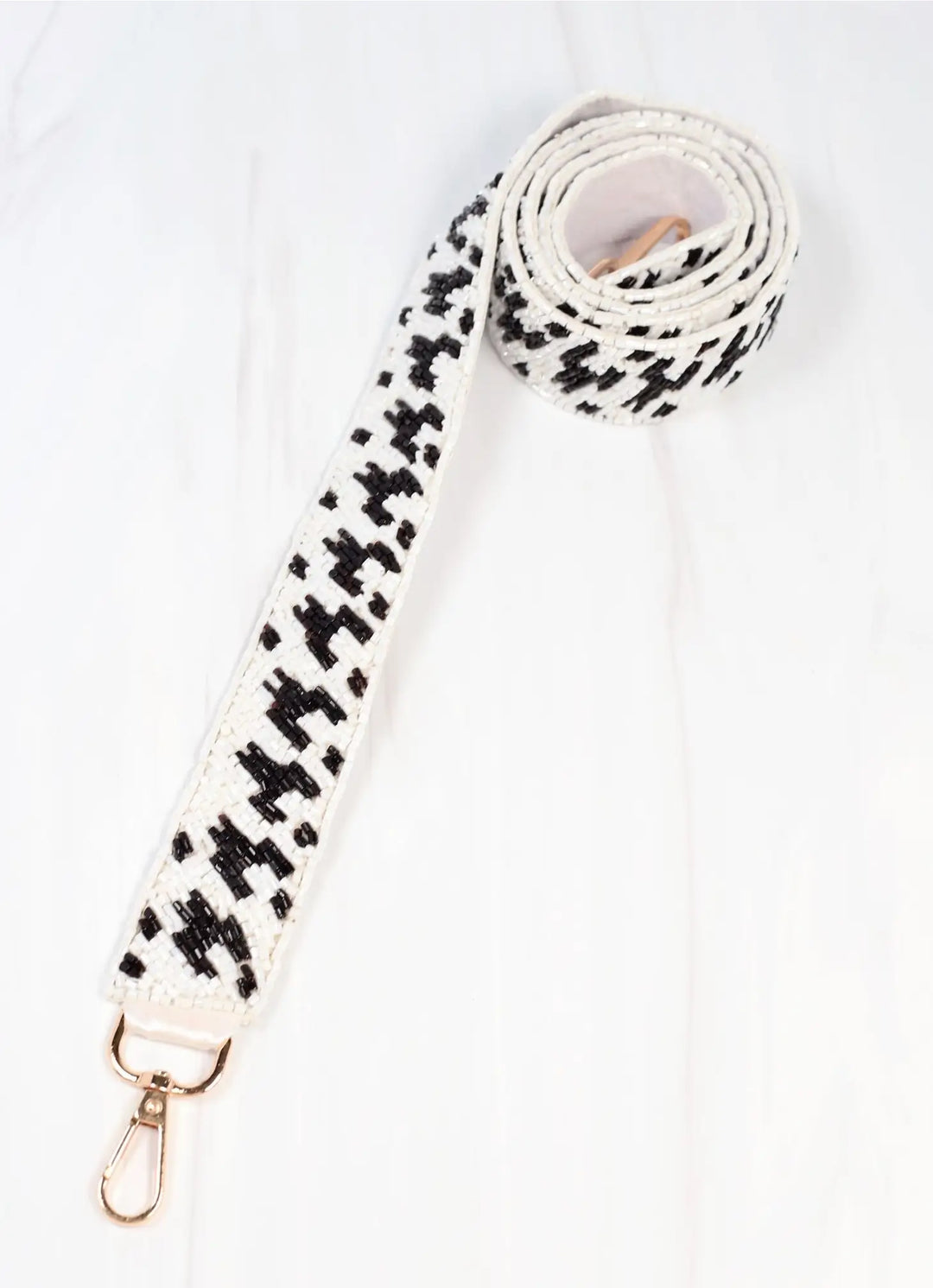 Beaded Bag Strap - Houndstooth – Ivy House Boutique