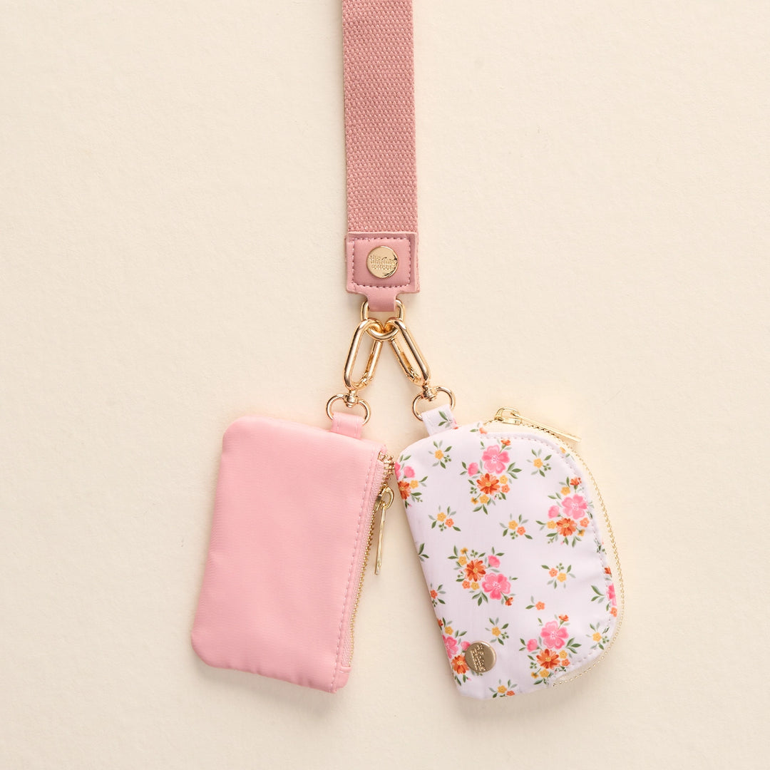 Dynamic Duo Pouch - Floral Pink