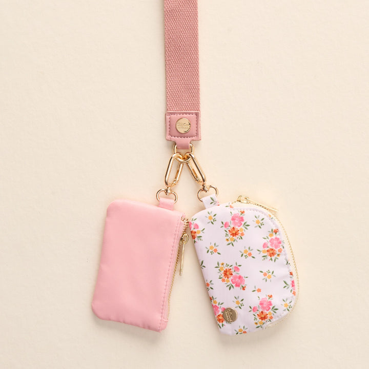 Dynamic Duo Pouch - Floral Pink