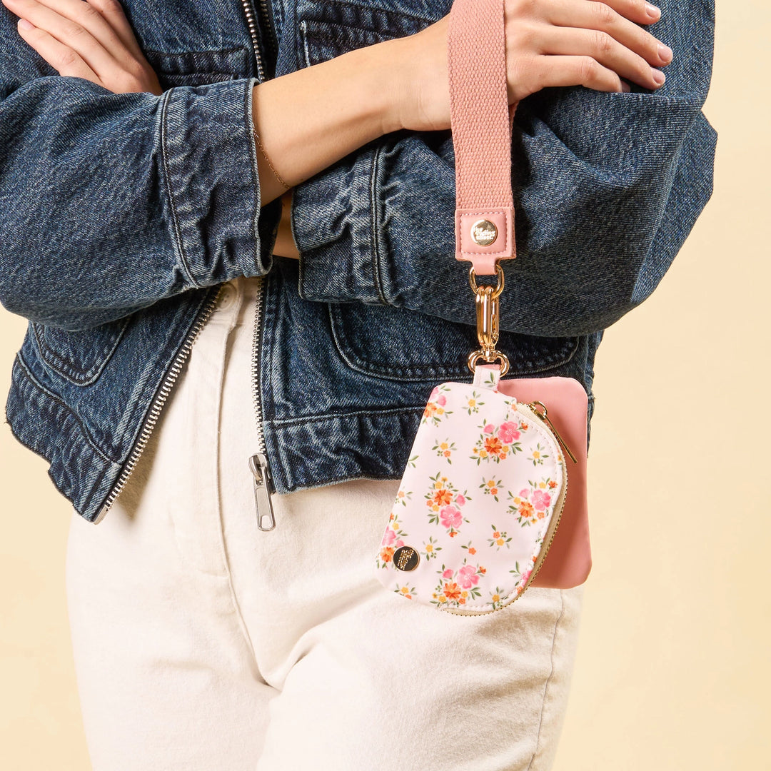 Dynamic Duo Pouch - Floral Pink