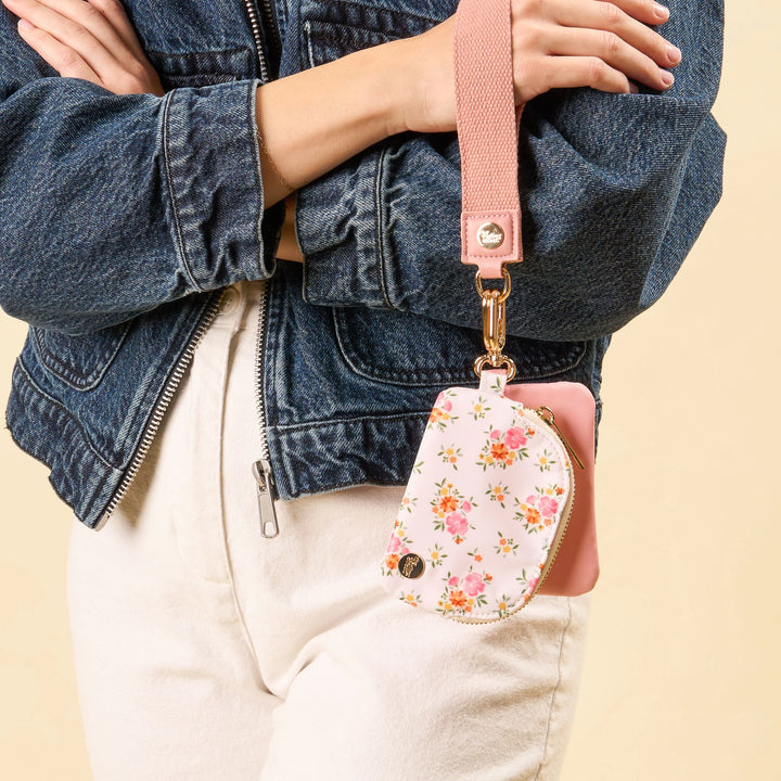 Dynamic Duo Pouch - Floral Pink