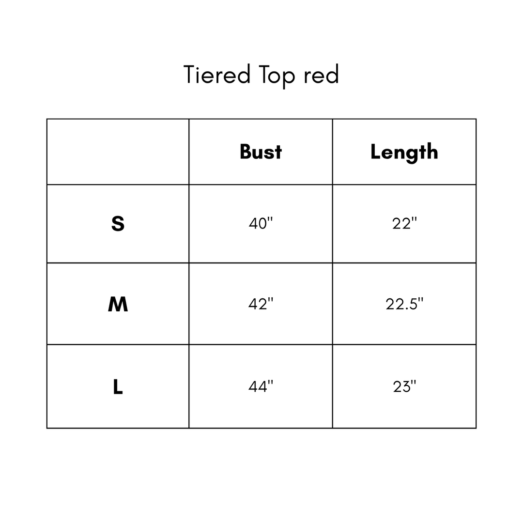 Tiered Top - Red