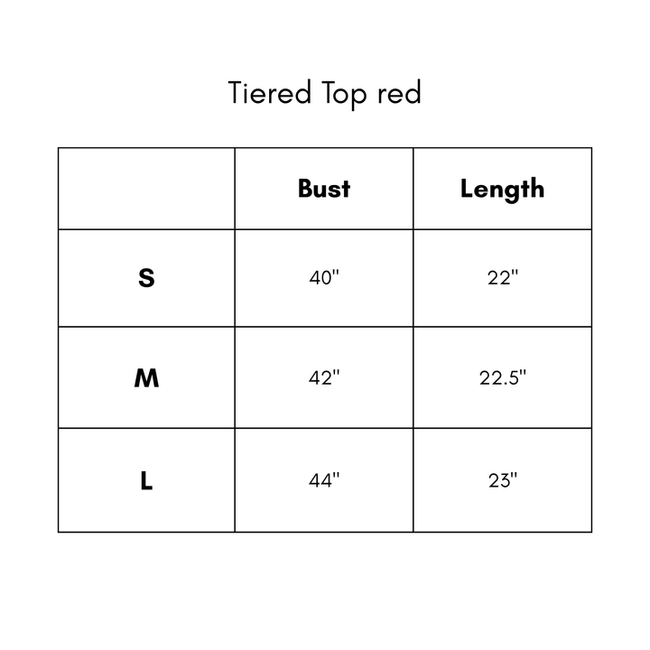 Tiered Top - Red