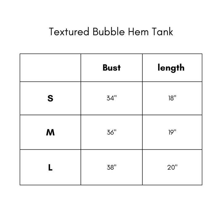 Textured Bubble Hem Tank - Brown