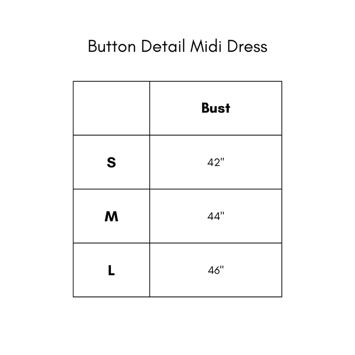 Button Detail Midi Dress - Pink
