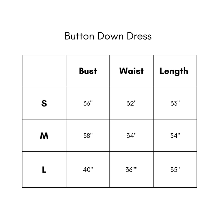Button Down Dress - Ecru
