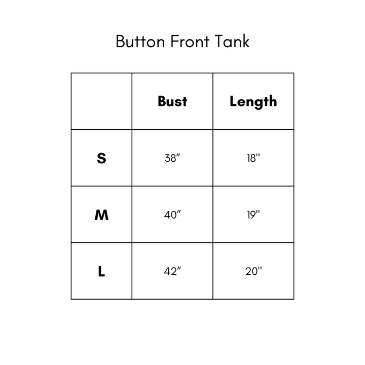 Button Front Tank - Green