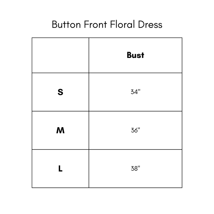 Button Front Floral Dress