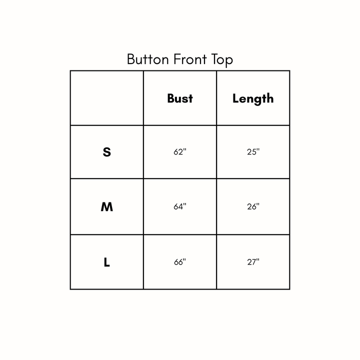 Button Front Top - Brown
