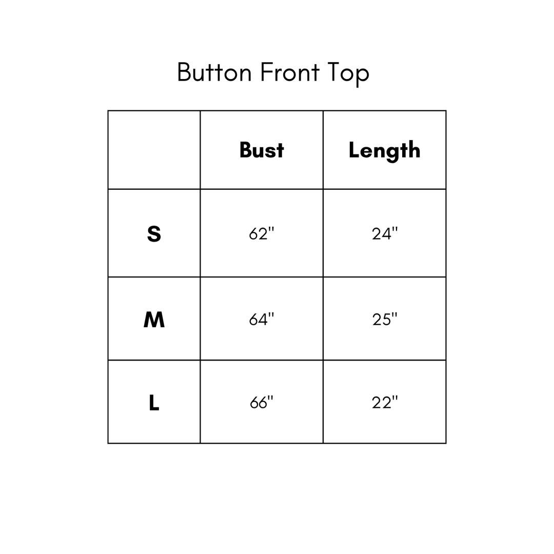 Button Front Top - Camel