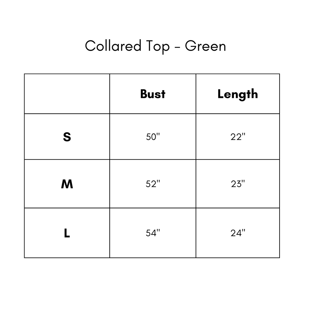 Collared Top - Green