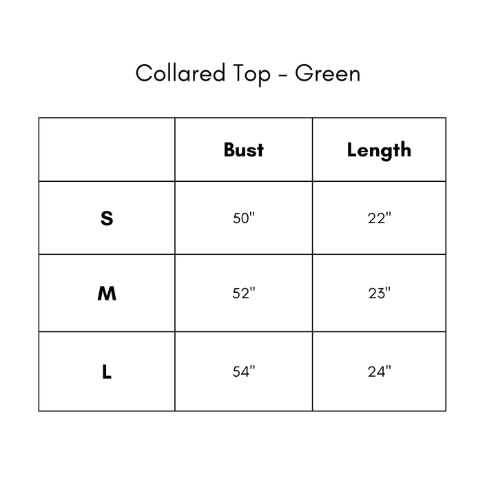 Collared Top - Green